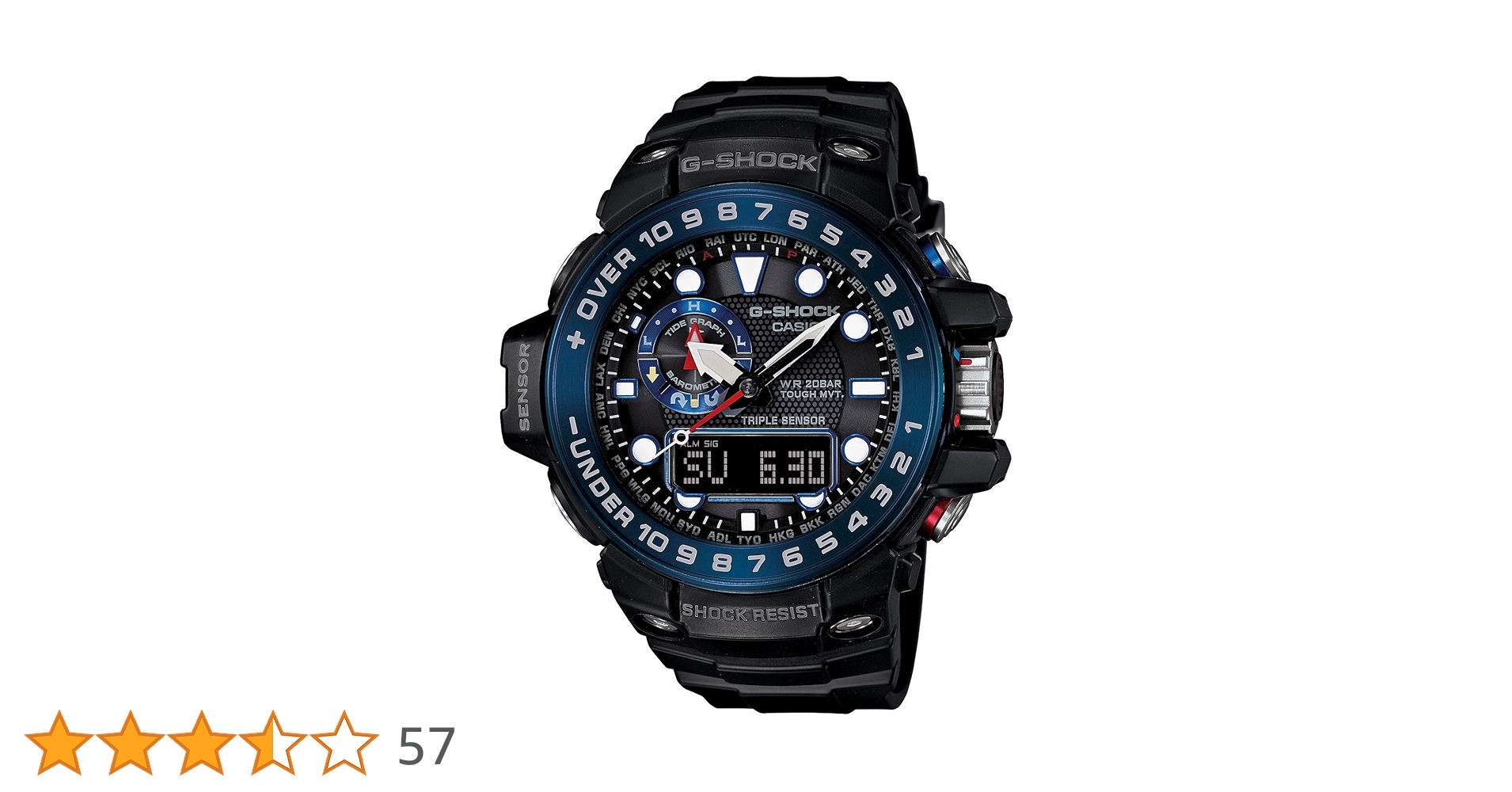 Amazon.co.jp: カシオジーショック GWN-1000B-1BDR ジーショック